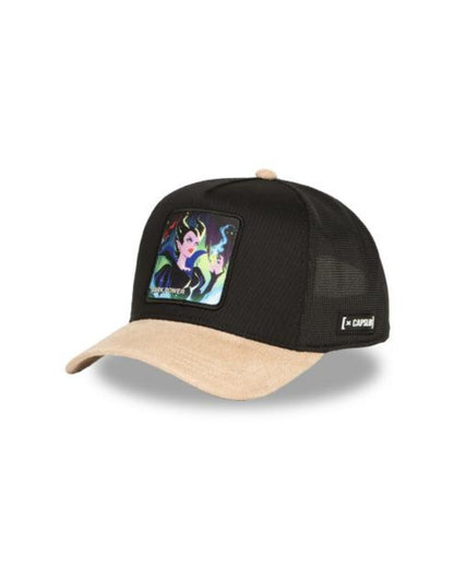 TRUCKER CAPSLAB MALEFIQUE NOIR/BEIGE