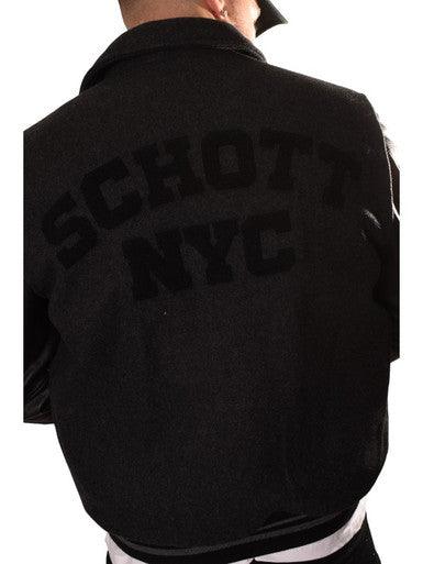 Veste Teddy Cuir LC8705 GRIS/NOIR - Cashville