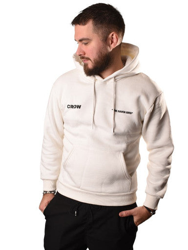 HOODIE GANGS CROW GK2284 BLANC - Cashville