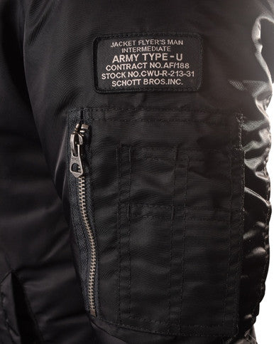 BOMBERS SCHOTT NYC AIRFORCERS NOIR - Cashville