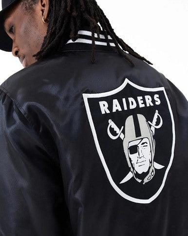 Veste Bomber NFL LAS VEGAS RAIDERS Satin NOIR - Cashville